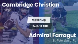 Matchup: Cambridge Christian vs. Admiral Farragut  2019