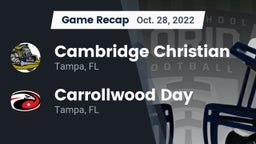 Recap: Cambridge Christian  vs. Carrollwood Day  2022