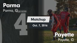 Matchup: Parma vs. Payette  2016