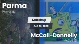 Matchup: Parma vs. McCall-Donnelly  2020