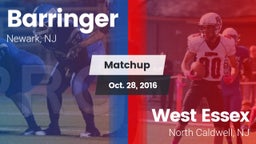 Matchup: Barringer vs. West Essex  2016