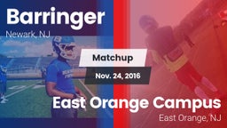Matchup: Barringer vs. East Orange Campus  2016