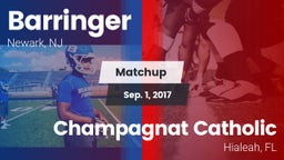 Matchup: Barringer vs. Champagnat Catholic  2016