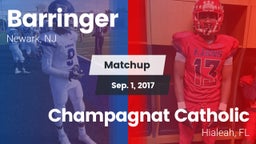 Matchup: Barringer vs. Champagnat Catholic  2017