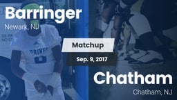 Matchup: Barringer vs. Chatham  2017