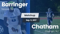 Matchup: Barringer vs. Chatham  2017