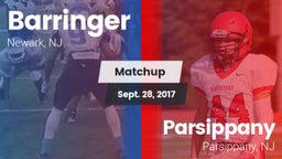 Matchup: Barringer vs. Parsippany  2017