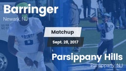 Matchup: Barringer vs. Parsippany Hills  2017