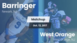 Matchup: Barringer vs. West Orange  2017