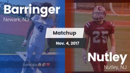 Matchup: Barringer vs. Nutley  2017