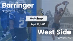 Matchup: Barringer vs. West Side  2018
