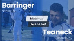 Matchup: Barringer vs. Teaneck  2019