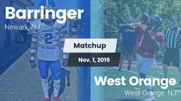 Matchup: Barringer vs. West Orange  2019