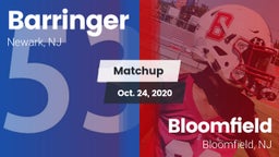 Matchup: Barringer vs. Bloomfield  2020