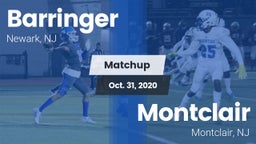 Matchup: Barringer vs. Montclair  2020