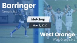 Matchup: Barringer vs. West Orange  2020