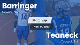 Matchup: Barringer vs. Teaneck  2020