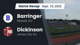 Recap: Barringer  vs. Dickinson  2022