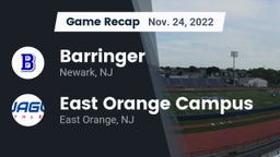 Recap: Barringer  vs. East Orange Campus  2022