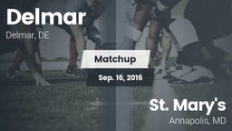 Matchup: Delmar vs. St. Mary's  2016