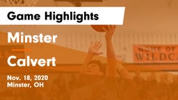 Minster  vs Calvert  Game Highlights - Nov. 18, 2020