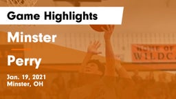 Minster  vs Perry  Game Highlights - Jan. 19, 2021