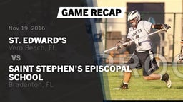 Recap: St. Edward's  vs. Saint Stephen's Episcopal School 2016