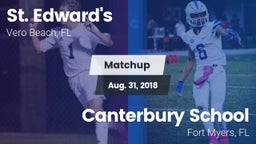 Matchup: St. Edward's vs. Canterbury School 2018