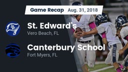 Recap: St. Edward's  vs. Canterbury School 2018