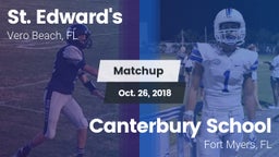 Matchup: St. Edward's vs. Canterbury School 2018