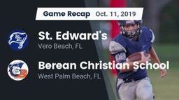 Recap: St. Edward's  vs. Berean Christian School 2019