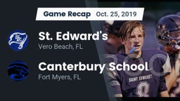 Recap: St. Edward's  vs. Canterbury School 2019
