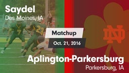 Matchup: Saydel vs. Aplington-Parkersburg  2016