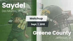 Matchup: Saydel vs. Greene County  2018