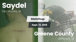 Matchup: Saydel vs. Greene County  2019