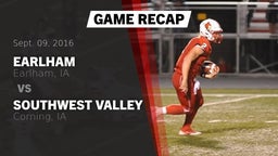 Recap: Earlham  vs. Southwest Valley  2016