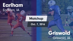 Matchup: Earlham vs. Griswold  2016