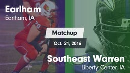 Matchup: Earlham vs. Southeast Warren  2016