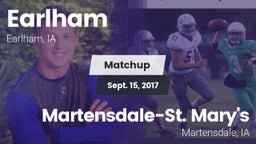 Matchup: Earlham vs. Martensdale-St. Mary's  2017