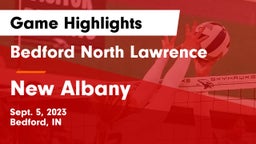 Bedford North Lawrence  vs New Albany  Game Highlights - Sept. 5, 2023