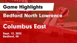 Bedford North Lawrence  vs Columbus East Game Highlights - Sept. 12, 2023