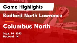 Bedford North Lawrence  vs Columbus North Game Highlights - Sept. 26, 2023