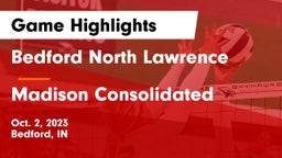 Bedford North Lawrence  vs Madison Consolidated  Game Highlights - Oct. 2, 2023