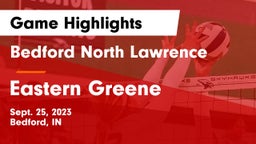 Bedford North Lawrence  vs Eastern Greene  Game Highlights - Sept. 25, 2023