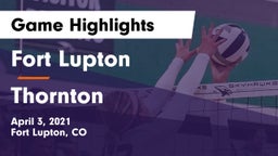 Fort Lupton  vs Thornton  Game Highlights - April 3, 2021