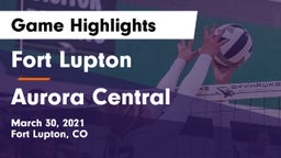 Fort Lupton  vs Aurora Central  Game Highlights - March 30, 2021