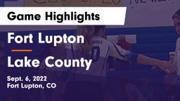 Fort Lupton  vs Lake County  Game Highlights - Sept. 6, 2022