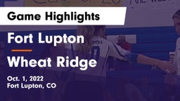 Fort Lupton  vs Wheat Ridge  Game Highlights - Oct. 1, 2022