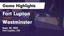 Fort Lupton  vs Westminster  Game Highlights - Sept. 30, 2023