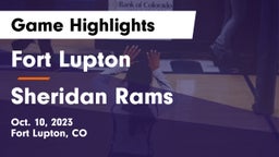 Fort Lupton  vs Sheridan  Rams Game Highlights - Oct. 10, 2023